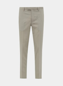 Béžové oblekové slim fit nohavice Jack & Jones VIncent