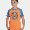 Oranžové chlapčenské tričko s potlačou SAM 73