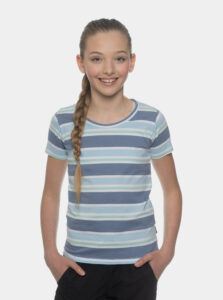 Modré dievčenské pruhované tričko SAM 73