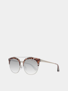 Hnedé dámske slnečné okuliare s leopardím vzorom Guess by Marciano