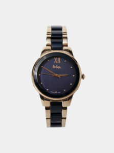 Dámske hodinky s nerezovým remienkom v modro-zlatej farbe Lee Cooper