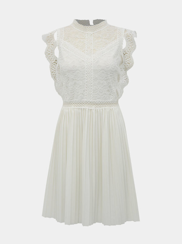 Biele šaty s krajkou Haily´s Letzia