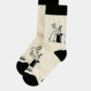 Krémové detské vzorované ponožky Fusakle Bob a Bobek