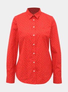 Červená dámska vzorovaná košeľa GANT