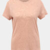Ružové ľanové basic tričko ONLY Patrice