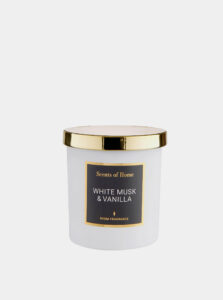Biela sviečka s vôňou vanilky BUTLERS