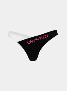 Bielo-čierny spodný diel plaviek Calvin Klein Underwear