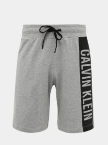 Šedé pánske teplákové kraťasy s potlačou Calvin Klein Underwear