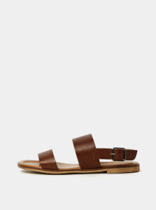 Hnedé kožené sandále OJJU Beta