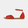 Červené kožené sandále Dorothy Perkins