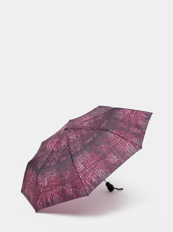 Fialový vystreľovací dáždnik s hadím vzorom Rainy Days