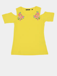 Žlté dievčenské tričko Blue Seven
