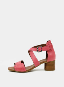 Ružové kožené sandálky WILD