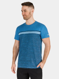 Modré pánske pruhované tričko SAM 73