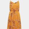 Horčicové kvetované šaty VERO MODA
