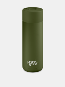 Kaki nerezová fľaša Frank Green Ceramic 595 ml