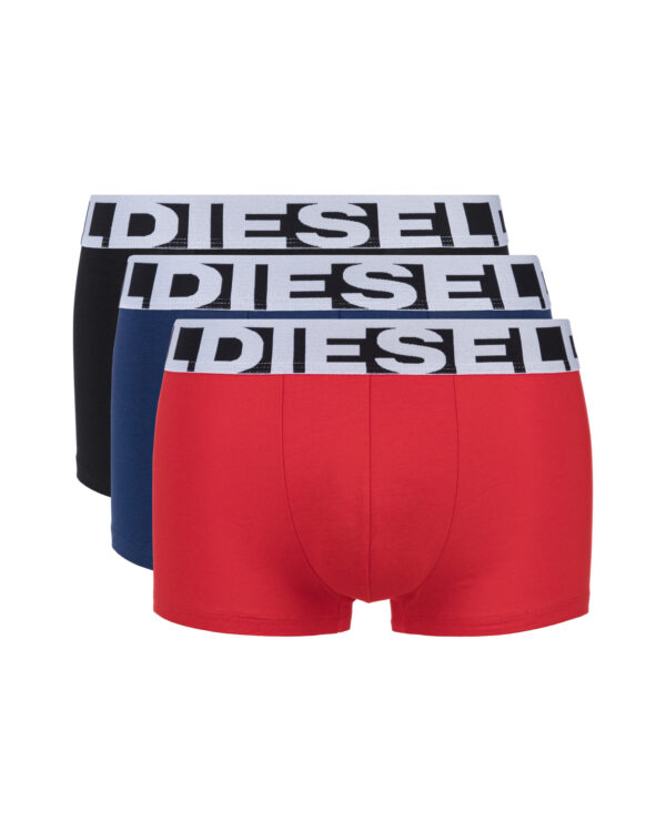 Diesel Boxerky 3 ks Čierna Modrá Červená