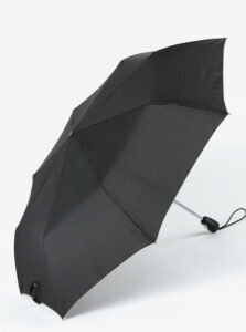 Čierny skladací vystreľovací dáždnik Esprit
