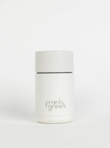 Biely nerezový cestovný hrnček Frank Green Ceramic 295 ml