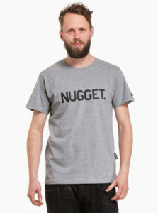 Šedé pánske tričko NUGGET Logo 20
