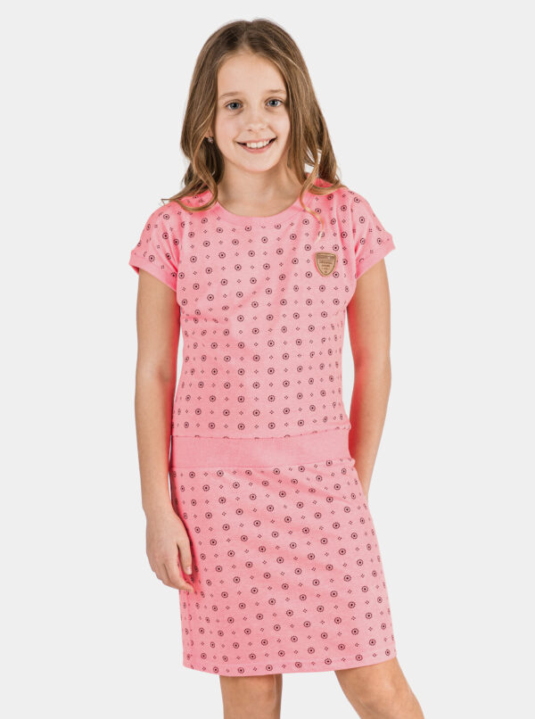 Ružové dievčenské šaty SAM 73