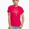 Ružové tričko s potlačou Roxy
