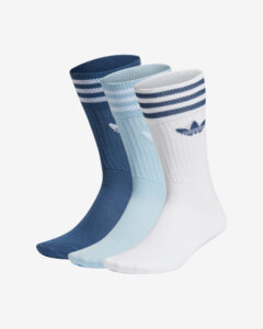 adidas Originals Ponožky 3 páry Modrá Biela