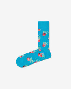 Happy Socks Popcorn Ponožky Modrá