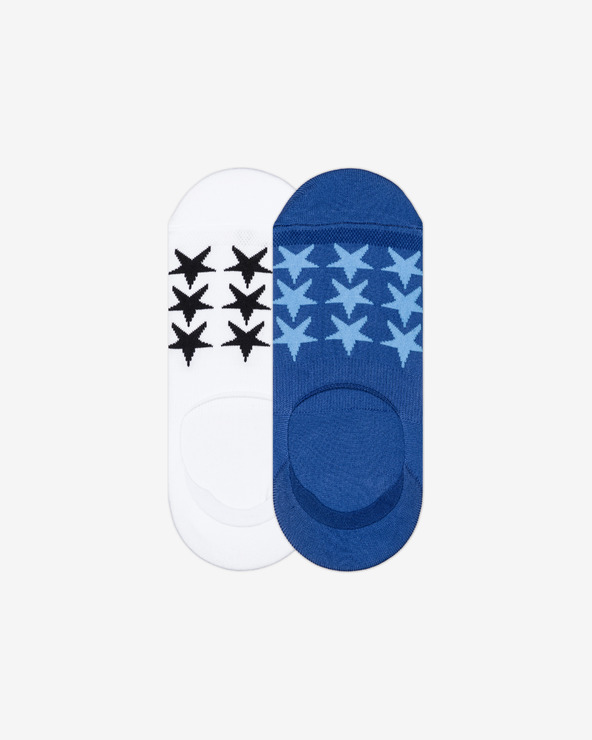 Converse Ponožky 2 páry Modrá Biela