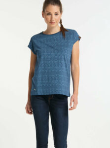 Modré dámske vzorované tričko Ragwear Dione