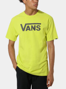 Neonovo žlté pánske tričko s potlačou VANS