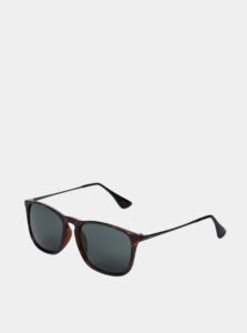 Hnedé vzorované slnečné okuliare Jack & Jones
