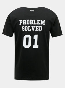 Čierne pánske tričko s potlačou na chrbte ZOOT Original Problem Solved