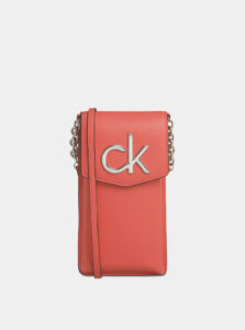 Červené dámske púzdro na telefón Calvin Klein Jeans