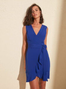 Modré šaty Trendyol