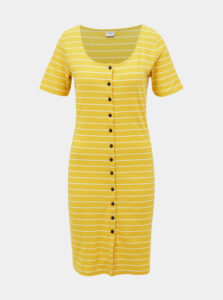 Žlté pruhované šaty Jacqueline de Yong Nevada