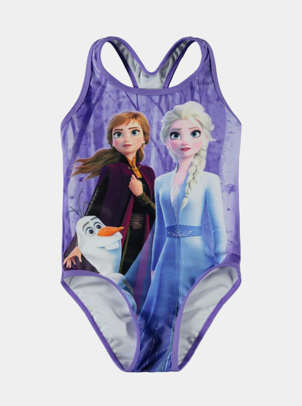 Fialové dievčenské jednodielne plavky name it Frozen