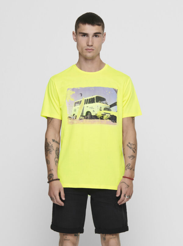 Žlté tričko ONLY & SONS Ilo