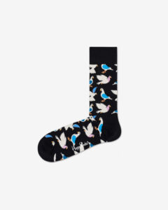 Happy Socks Pigeon Ponožky Čierna Biela
