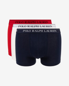 Polo Ralph Lauren Boxerky 3 ks Modrá Červená Biela