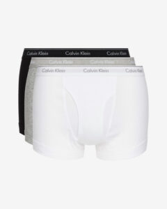 Calvin Klein Boxerky 3 ks Čierna Biela Šedá