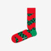 Happy Socks Race Ponožky Zelená Červená