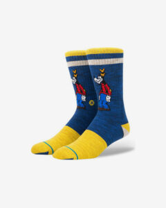 Stance Vintage Goofy Ponožky Modrá Žltá