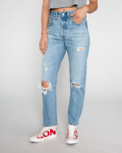 Levi's 501® Crop Jeans Modrá