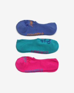 Converse Ponožky 3 páry Modrá Ružová
