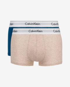 Calvin Klein Boxerky 2 ks Modrá Béžová