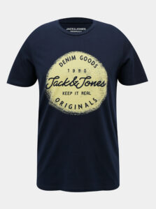 Tmavomodré tričko Jack & Jones Torino