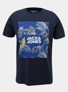 Tmavomodré tričko Jack & Jones Reli
