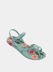 Zelené dámske kvetované sandále Ipanema