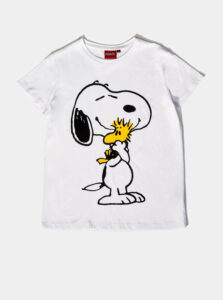 Biele dámske tričko Alcott Snoopy
